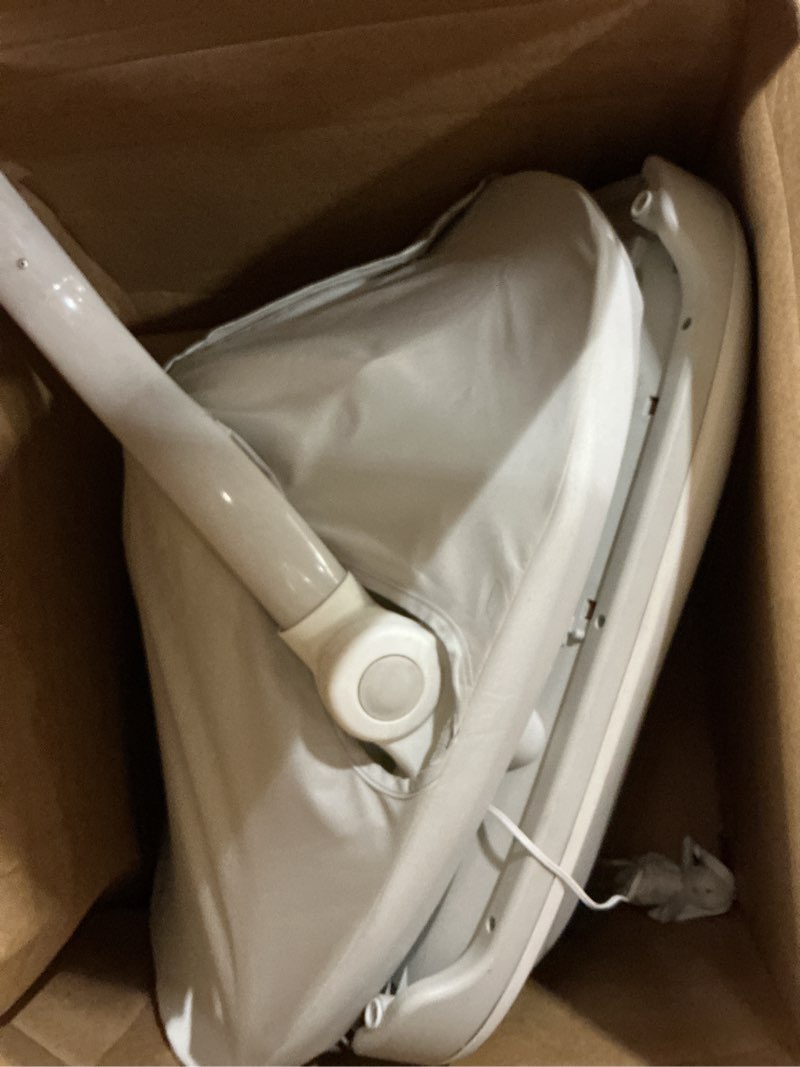 Condition photo showing As Is for graco smartsense baby swing with cry detection technology, soothing motions and calming vibrations, comfortable infant support, rori