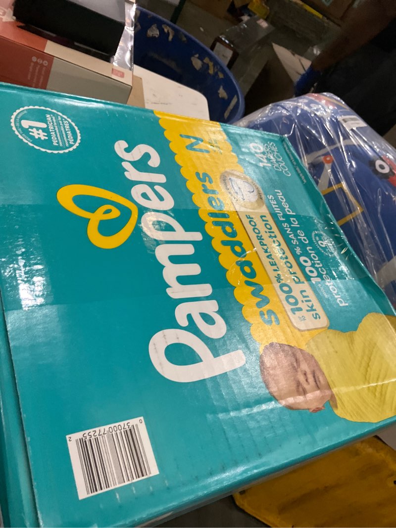 Condition photo showing New/Like New for Pampers Swaddlers Diapers, Size 0 (up to 10 lbs), 140 Count, Absorbent, Keeps Baby Dry and Comfortable, Skin Safe Disposable Baby Diaper (Packaging May Vary) Newborn 140
