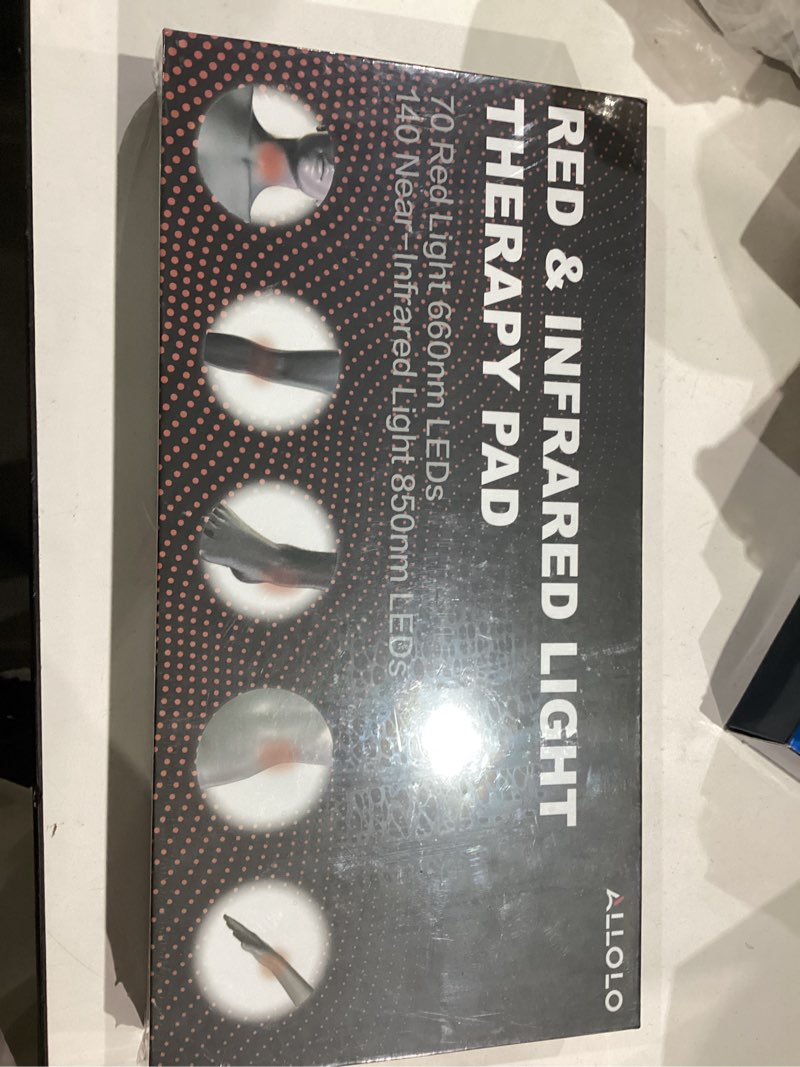 Condition photo showing New/Like New for ALLOLO Red Light Therapy for Body, 3-in-1 LED Bead Red Light Therapy Belt with Timer Remote Control, 12.6"*6.3" 660nm&850nm Infrared Light Therapy for Body Back Waist Shoulder Knee Joint (Corded)