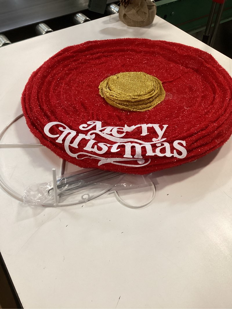 Condition photo showing As Is for Lighted Pop-Up Christmas Ball with 180 LEDs & 8 Light Functions, Holiday Yard Decor?Outdoor Christmas Decorations 1pcs