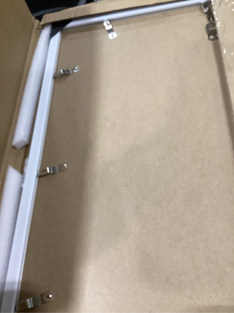 Condition photo showing As Is for 22x22 Frame Rustic White, Distressed 22x22 Picture Frame, Art Pic Hanging Poster Frame, 22 by 22 Gallery Family Concert Portrait Wall Photo Frame Anniversary/Birthday/Wedding/Thank you/Christmas Gift White 22x22in