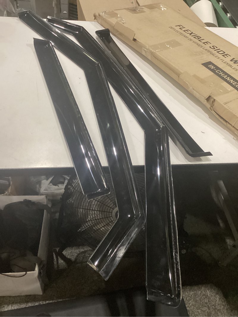 flexible side window deflectors 4pck