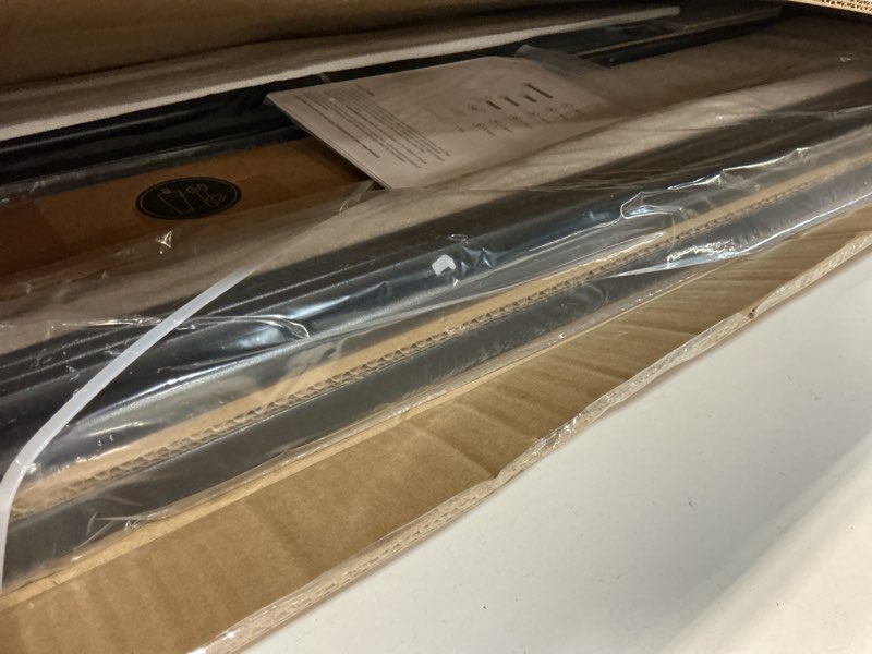 Condition photo showing New/Like New for Zinus Rumi 14in Twin Metal Bed Frame, Quick Assembly SmartBase® Mattress Foundation, Heavy Duty Sturdy Steel with No Box Spring Needed, Eco-Friendly Packaging, Black Black Twin Basic Assembly