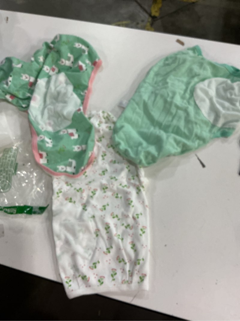 Condition photo showing Good Condition for insular baby swaddle wrap, swaddle blanket for newborn and infant, adjustable swaddling set for boy and girl, soft cotton baby sleep sack 3 pack, rainbow, small(0-3 month) rainbow small(0-3 month)