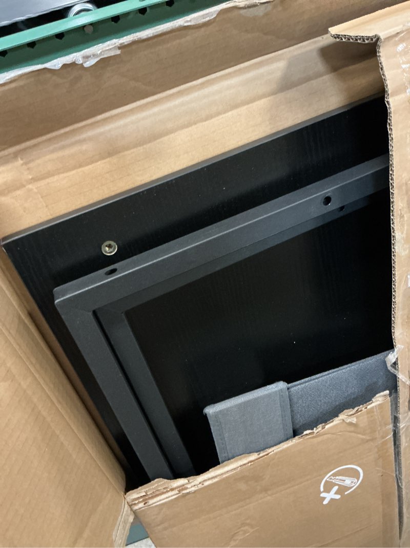Condition photo showing As Is for olixis computer desk 31 inch home office desks for small spaces, gaming writing study work table with storage bag for bedroom, compact desk for home office and gaming use, black black 31 inch without hook