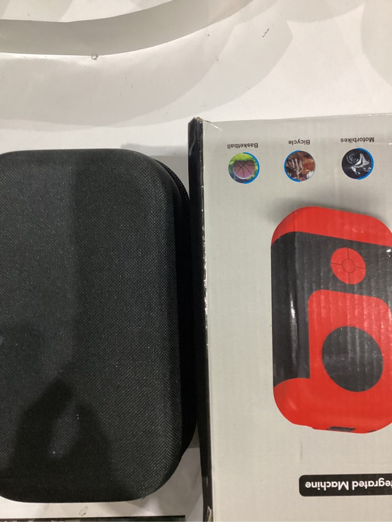 Condition photo showing New/Like New for Tire Inflator Portable Air Compressor & Car Jump Starter, Cordless Air Pump with LED Light & Pressure Gauge for Auto,Motorcycles,Bikes,Balls. Red