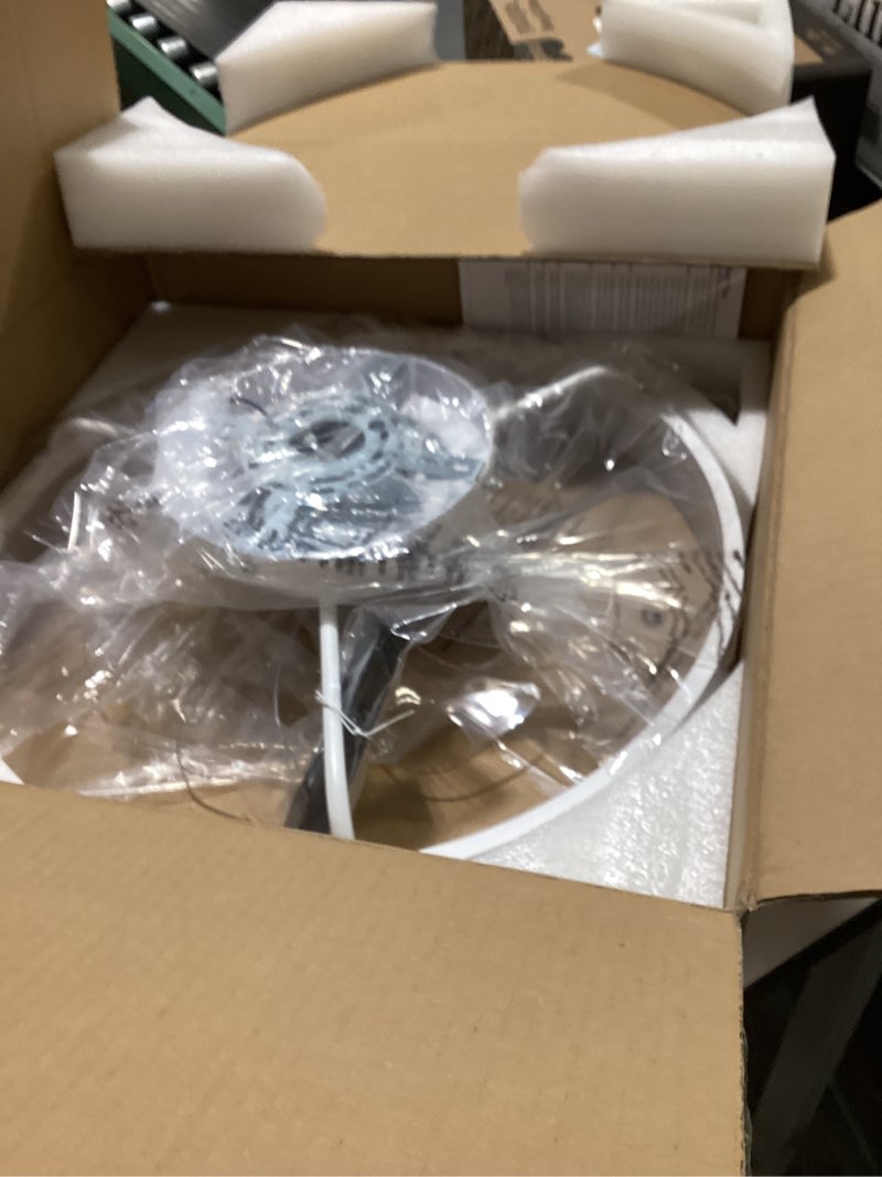 Condition photo showing New/Like New for Ceiling Fans with Lights and Remote, 20" Modern Low Profile Ceiling Fan with Light, Stepless Color Temperature Change and 6 Speeds, Flush Mount Ceiling Fans for Bedroom, Kids Room.?White?