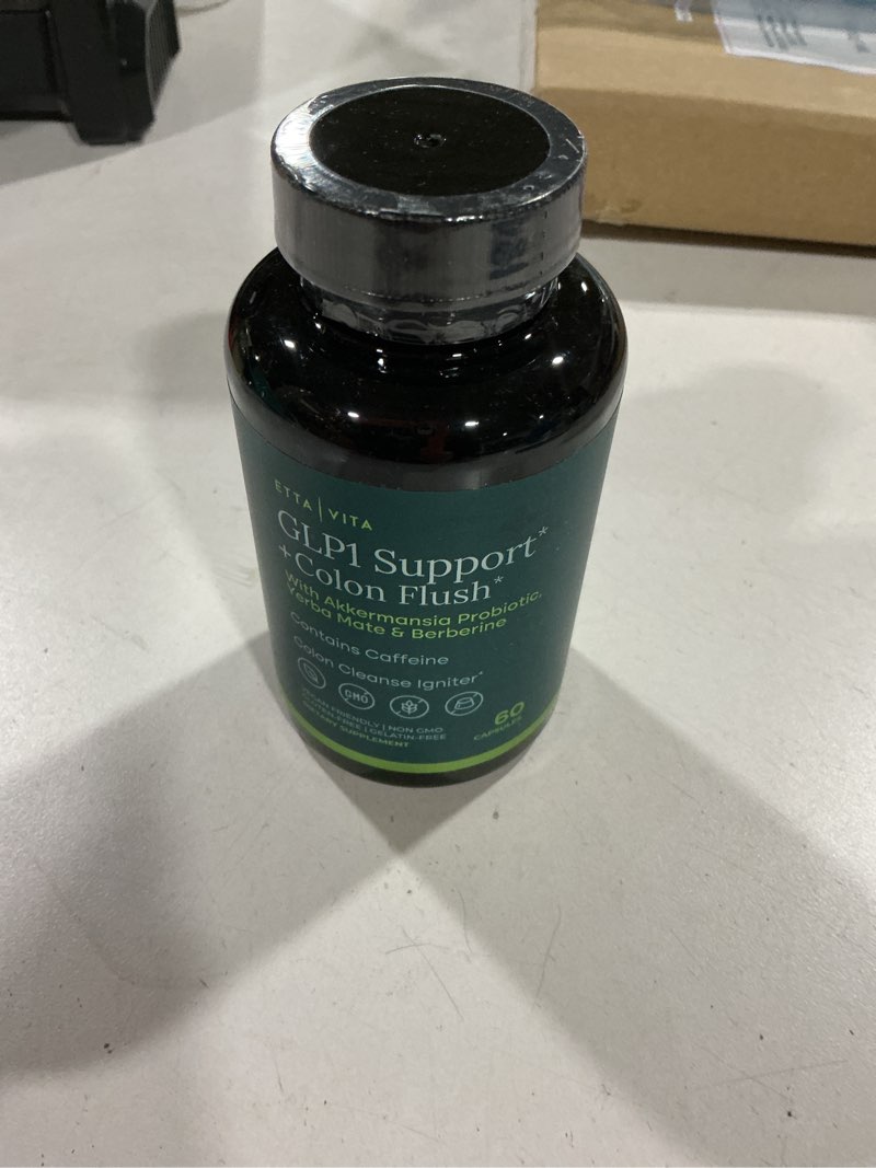 Condition photo showing Good Condition for colon cleanse + glp-1 supplement weight loss & energy - appetite suppressant & fat burner for women and men with berberine, yerba mate, psyllium husk, senna leaf, lemon, black garlic - digestive broom