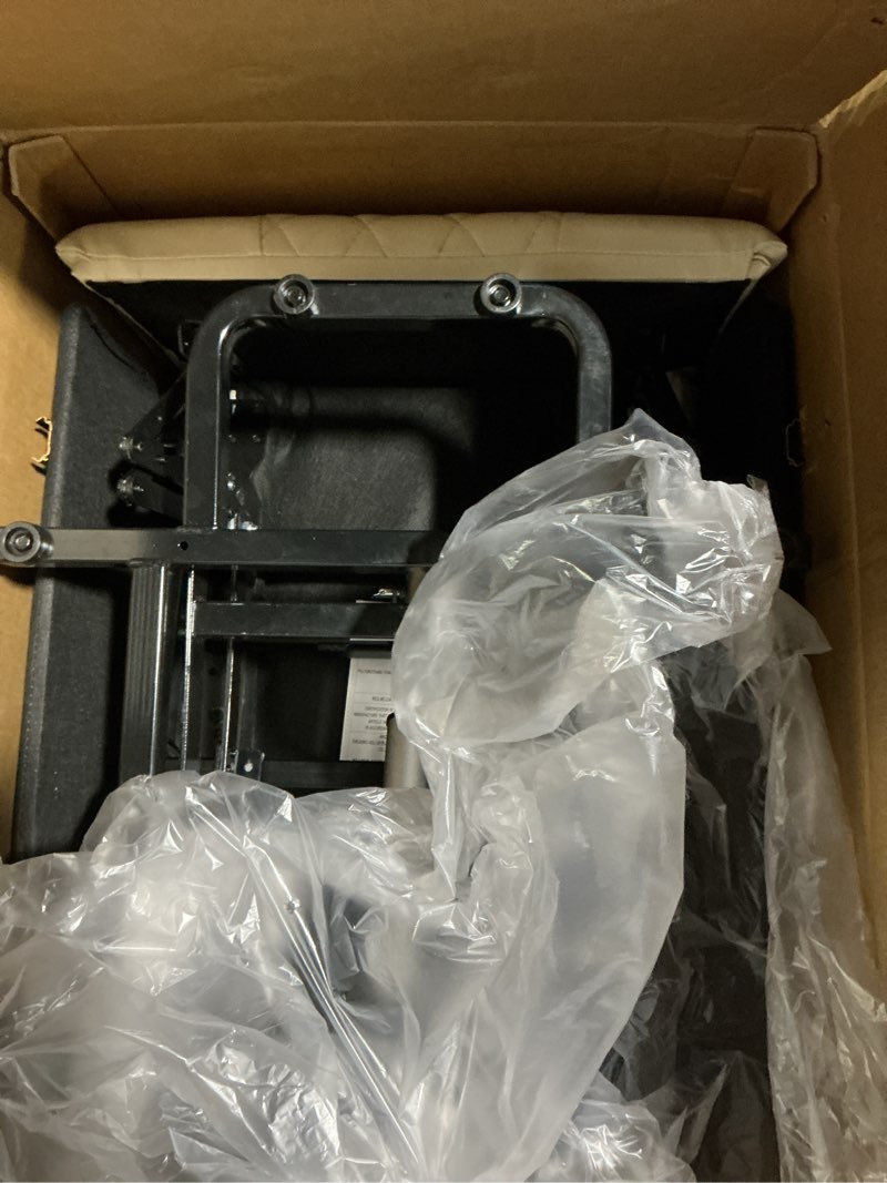 Condition photo showing As Is for Power Lift Recliner Chair, Easy Lift Assist for Elderly, 3-Position Recline, Storage Pockets & Cup H