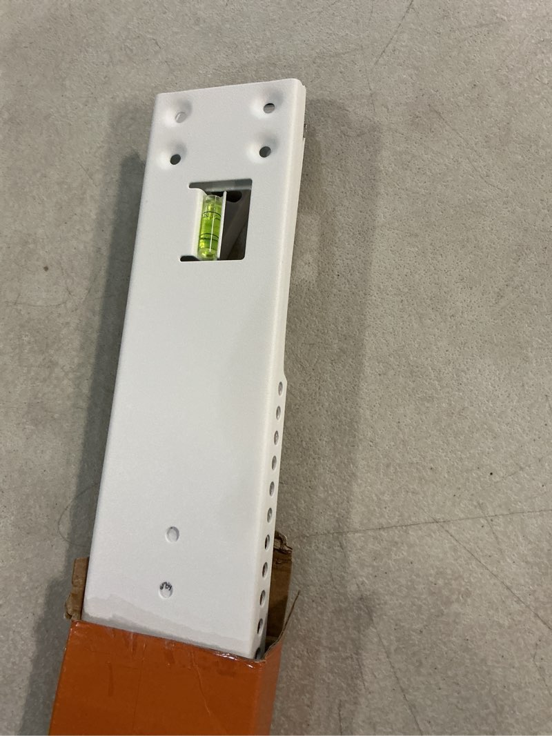 Condition photo showing As Is for jeacent ac window air conditioner support bracket light duty, up to 85 lbs up to 85 lbs drill needed