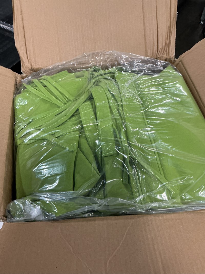 Condition photo showing New/Like New for thick outdoor back&seat cushion covers 19×19×3in 4pcs for patio furniture with zipper closure and handle, waterproof replacement slipcover for garden rattan chair sofa, black (color may vary ours are green grass)