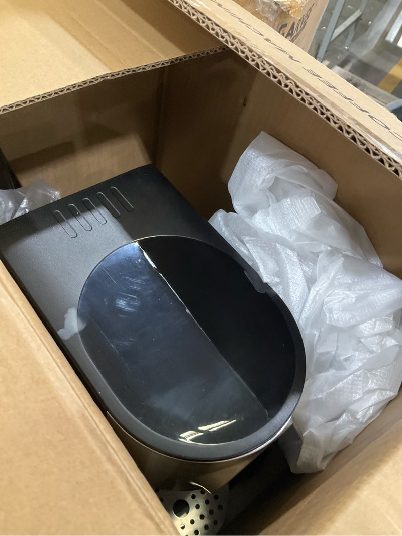 Condition photo showing As Is for espresso machine 20 bar, super compact espresso maker stainless steel with touch screen, professional coffee machine, automatic milk frother for cappuccino 41oz water, 24oz milk