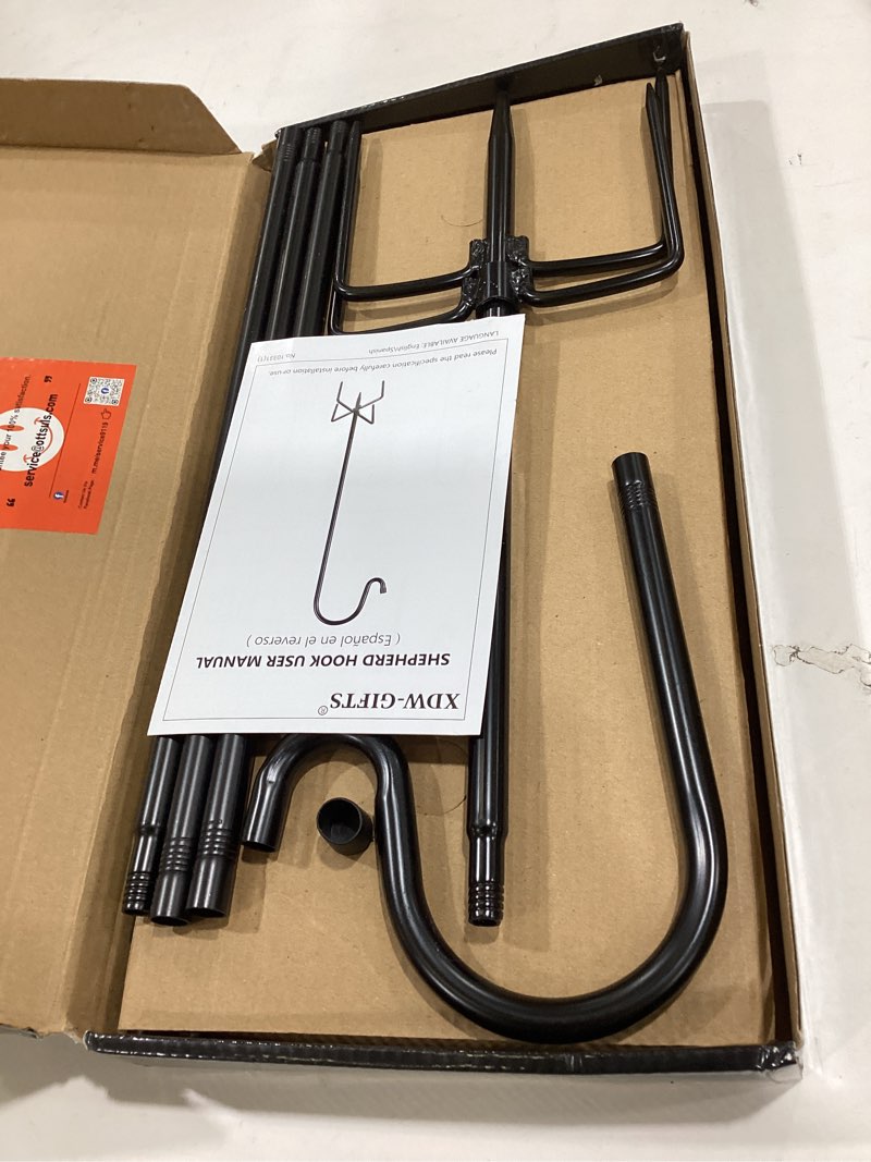 Condition photo showing New/Like New for ottsuls shepherd-hooks 60" adjustable for bird-feeder lantern plant-hook garden-stake - plant stand hanger for outdoor flower basket, bird feeder hanger weddings decor (2 pack) 60 inch a-2 pack
