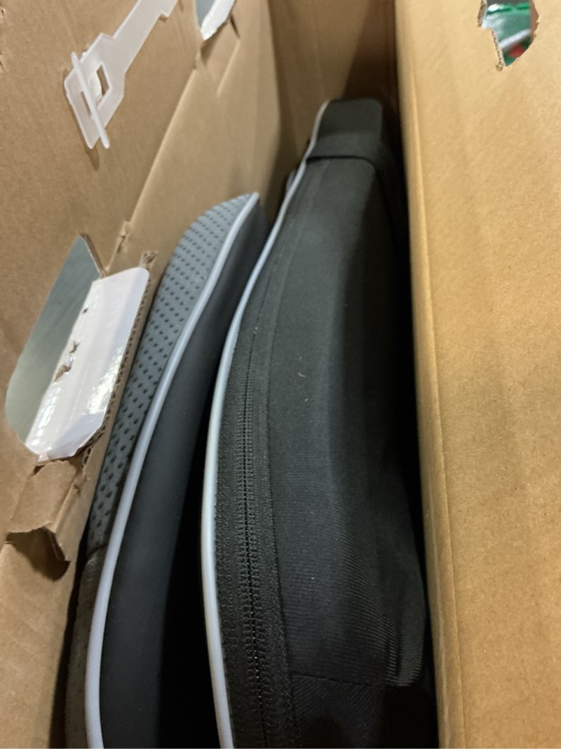 Condition photo showing As Is for snailax valentine's day for dad,mom shiatsu back massager with heat & vibration, 3d kneading massage chair pad for pain relief deep tissue, chair massager for office home chair use glossy black