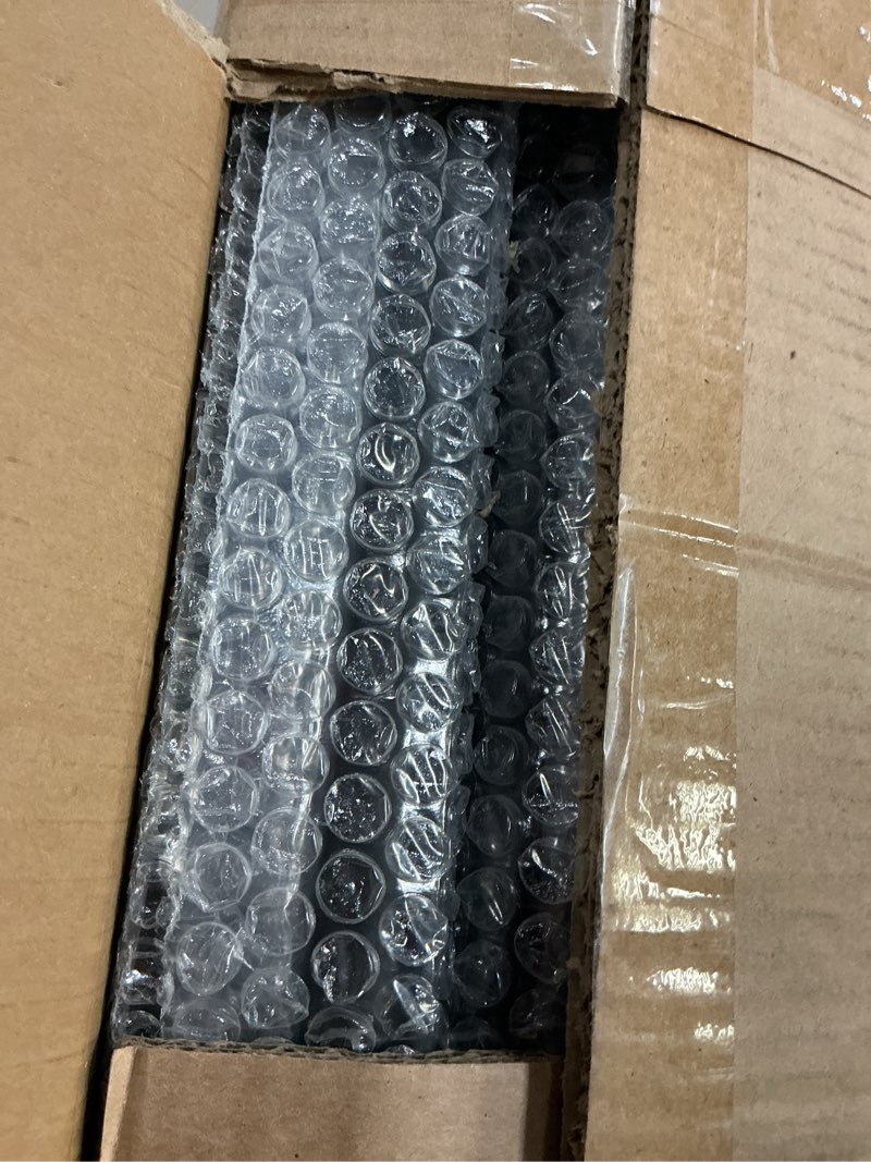 Condition photo showing New/Like New for 15-pack satin black iron stair balusters, 44" long x 5/8" round hollow metal spindles for indoor outdoor railing, classic modern replacement for staircase balusters round rod 15