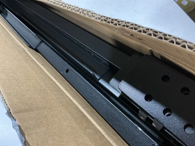 Condition photo showing As Is for King Metal Bed Frame, 7 Inch Low Heavy Duty Platform Bed Frames King Size for Box Spring and Mattress, Easy Assembly, Noise-Free, Adjustable, Black