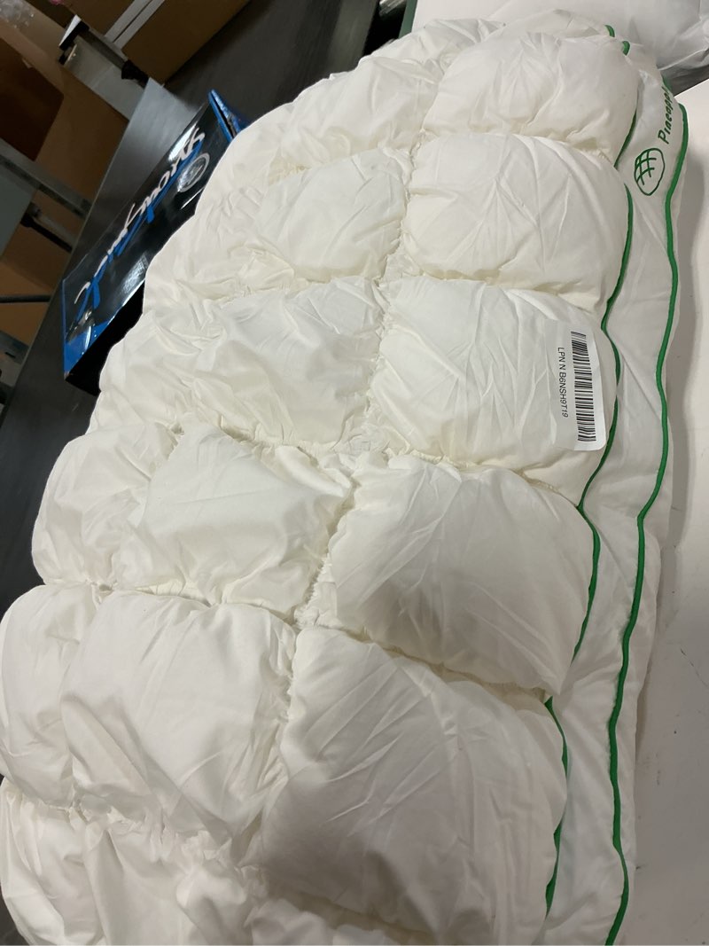 Condition photo showing As Is for your moon fluffy support bed pillow queen size, super soft premium down-alternative filling for sleeping, luxury hotel quality bed pillows for side sleeper (white) white queen (pack of 1)