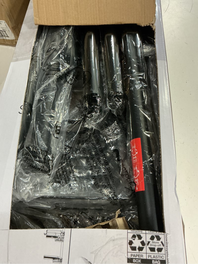 Condition photo showing Good Condition for better homes & gardens tension pole shower caddy, resists rust, 3 tier caddy, 5 - 9 ft, matte black