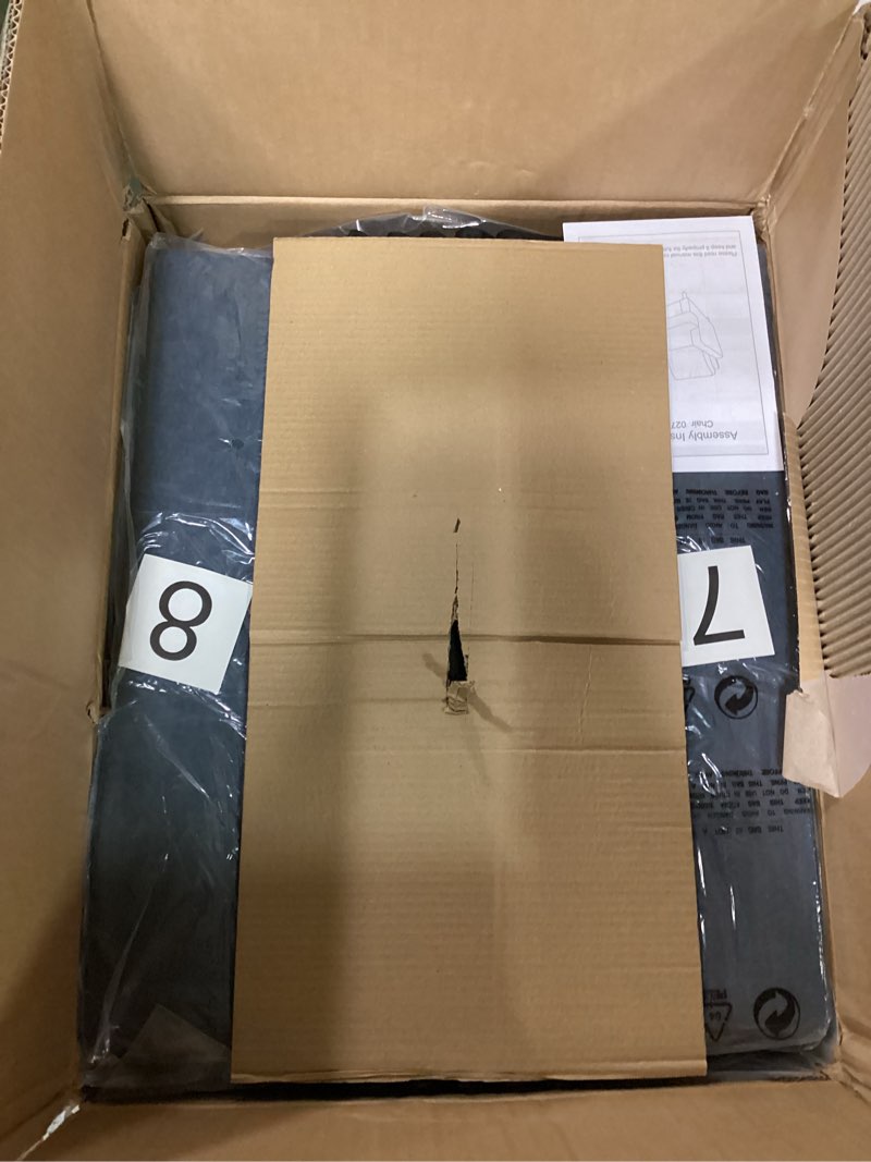 Condition photo showing New/Like New for Mid-Century Accent Chair,Modern Linen Fabric Armchair for Living Room,Comfy Upholstered Reading Accent Chairs for Bedroom,Single Sofa Chair with Wood Legs (Blue Grey, 1 Pack) Blue Grey 1 Pack