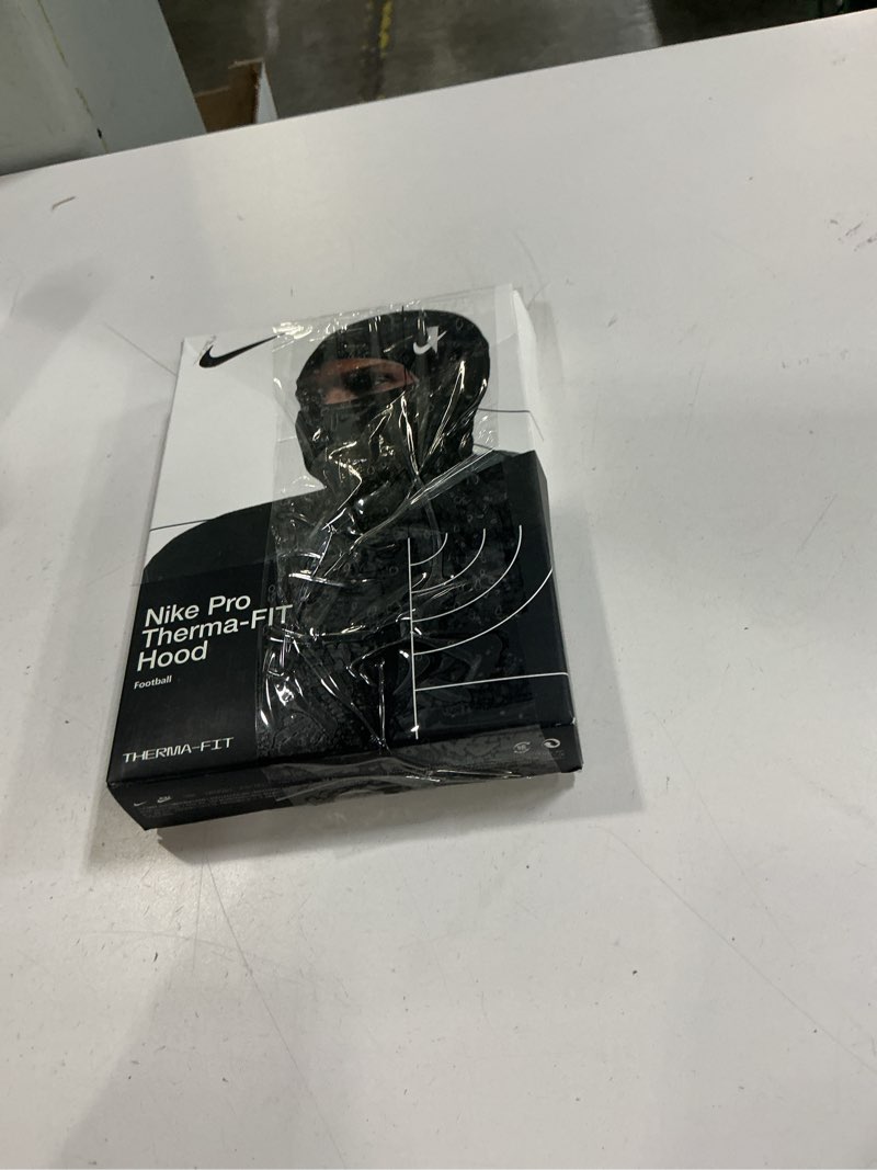 Condition photo showing New/Like New for nike pro hyperwarm hood, one size fits most, adult (black/white)