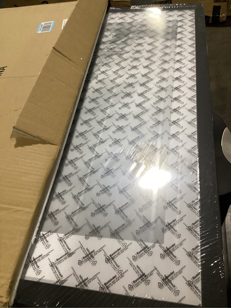 Condition photo showing As Is for Abtgt 24x36 Poster Frame Set of 3, Display Pictures 20 x 30 with Mat or 24 x 36 without Mat, Picture Frame for Wall Mounting Display, Black Black 24x36