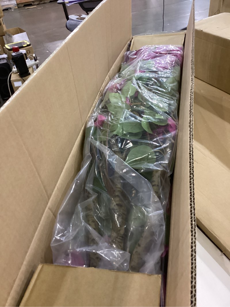 Condition photo showing New/Like New for 2-Pack Artificial Bougainvillea Tree, 36" Silk Flower Plant with Plastic Pot for Home, Office, Garden & Indoor/Outdoor Decor (A-36IN-Hei)