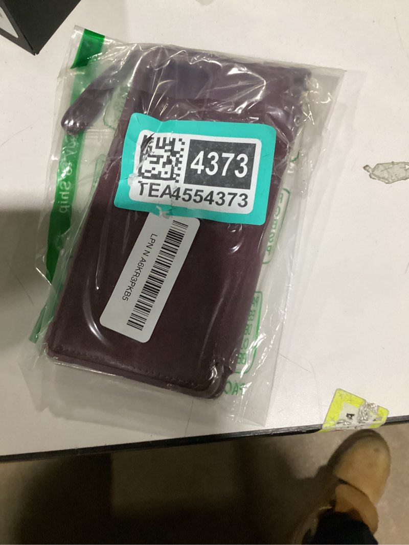 Condition photo showing New/Like New for VANAVAGY Wallet Case for Galaxy S25 Ultra with RFID Blocking Card Holder,[Screen Protector & Camera Lens Protector] PU Leather Flip Phone Case with Wrist Strap for Wireless Charging, Burgundy For Samsung S25 Ultra (6.9 inch) Burgundy