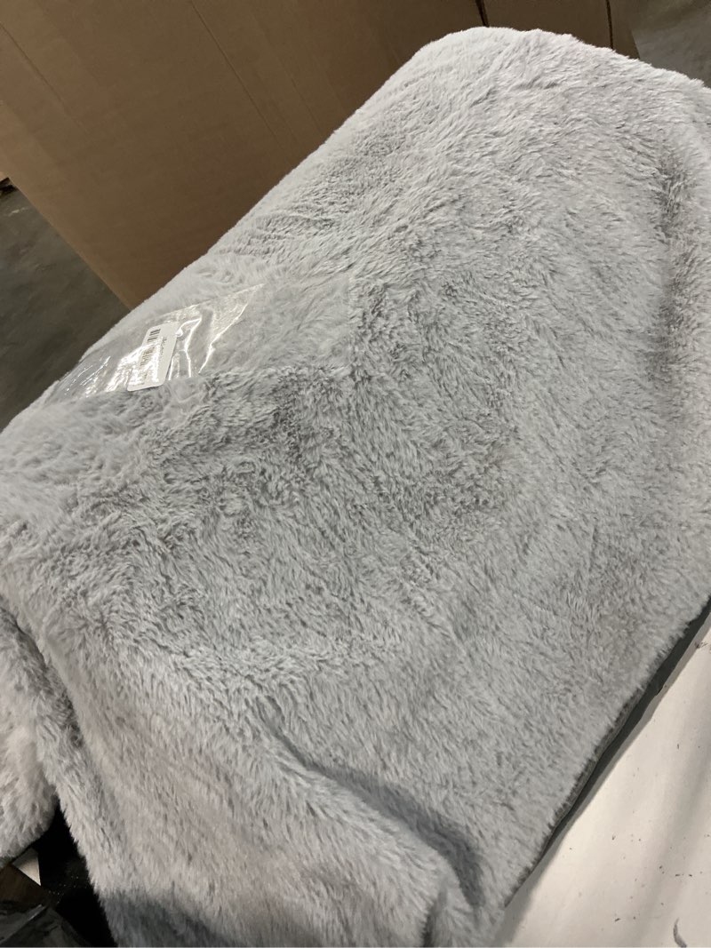 Condition photo showing As Is for sunheir orthopedic dog bed for large dogs - big waterproof dog crate bed with removable washable cover, egg crate foam support, anti-slip bottom, deluxe plush pet bed mat (grey) grey 35.0"l x 22.0"w x 3.0"th