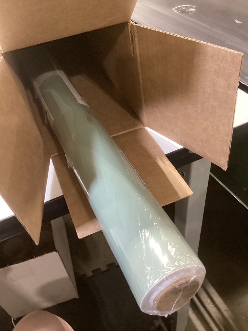 Condition photo showing Good Condition for chihut extra wide sage green peel and stick wallpaper 24"x160" silky smooth solid green contact paper self adhesive removable decorative vinyl roll for bedroom living room countertops cabinets 24" x 160" sage green