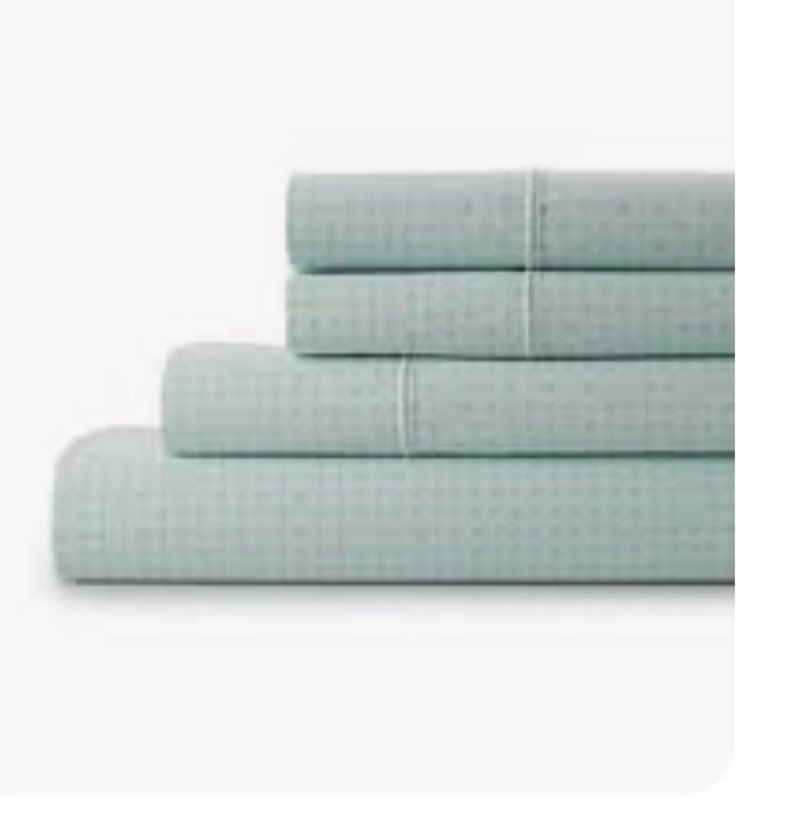 California Design Den Twin Sheets Set - 100% Cotton Bed Sheets Set - Soft Cooling Sheets - Adult/Teen 3 Piece Bedding and Pillowcase Set - Seafoam Sheets