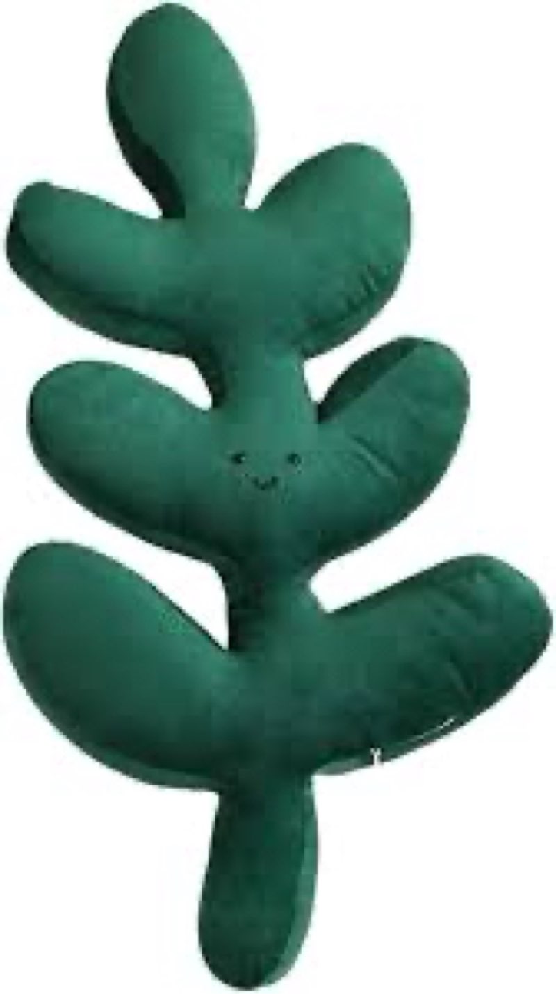 Leaf Pillow, Plant Pillow, Decorative Throw Pillow PP Filling Plush 3D Shaped Cute Pillow for Home Office Bed Sofa Car Decor (Monstera)