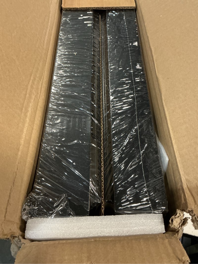 Condition photo showing New/Like New for 2 Pack Pull Out Cabinet Organizers 21"Deep with Raising Pad for Framed Cabinets,Expandable Slide Out Drawers Upgrade 3 Slide Rails,Roll Out Shelves Adhesive,Adjustable Width 12"-20.45" Black Black 12"-20.45"Wide x 21"Deep(2 Pack)