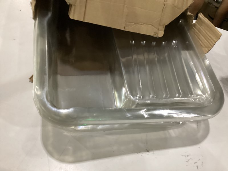 Condition photo showing As Is for voomey 12-pack 18 inch disposable paint tray liners, deep-well paint pan liners for 18" trays, easy clean & quick color change (fits voomey 18 inch paint trays only) 18 inch paint tray liners (12pcs)