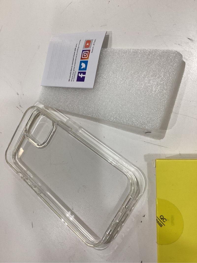 Condition photo showing Good Condition for jetech case for iphone 15 6.1-inch, non-yellowing shockproof phone bumper cover, anti-scratch clear back (clear)