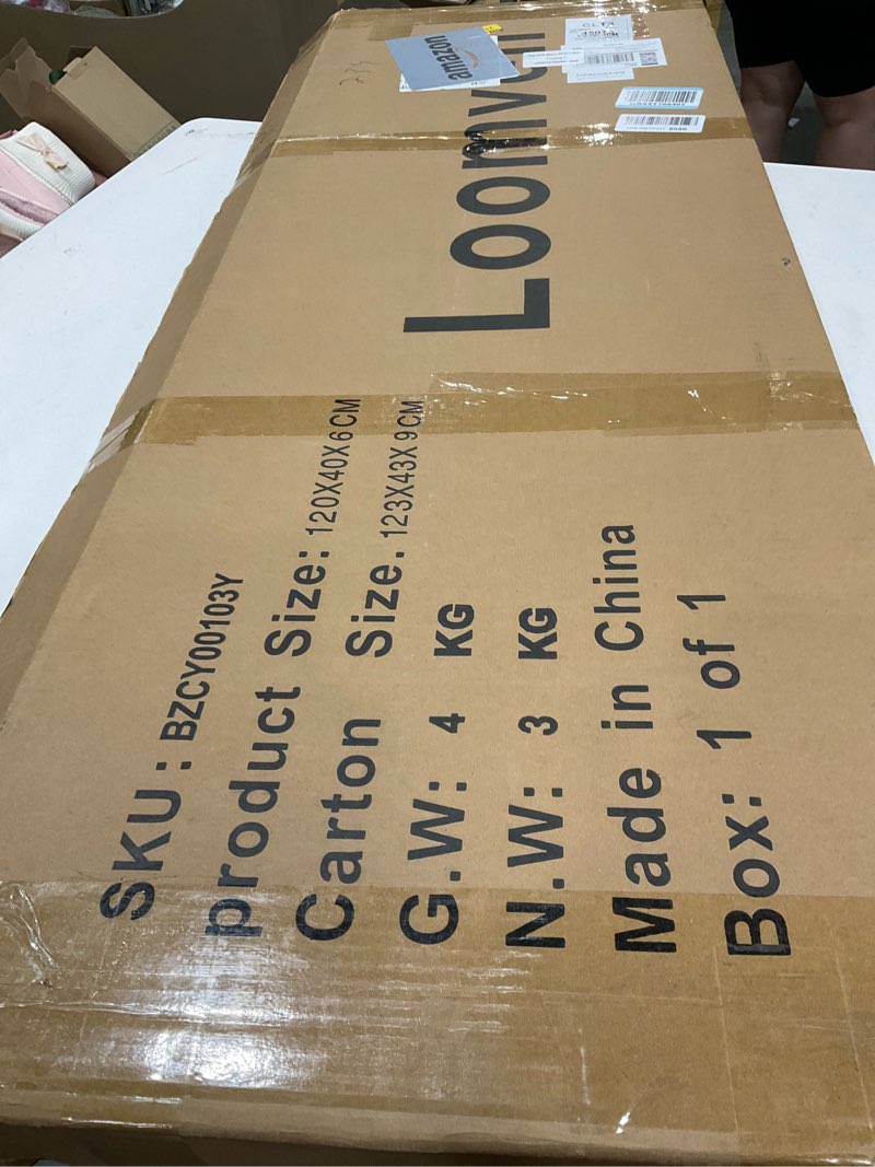 Condition photo showing Good Condition for 3 Panel Short Room Divider Folding Screen,47 inch Bamboo Panel Divider for Home Partition,Beige Beige 3 Panel