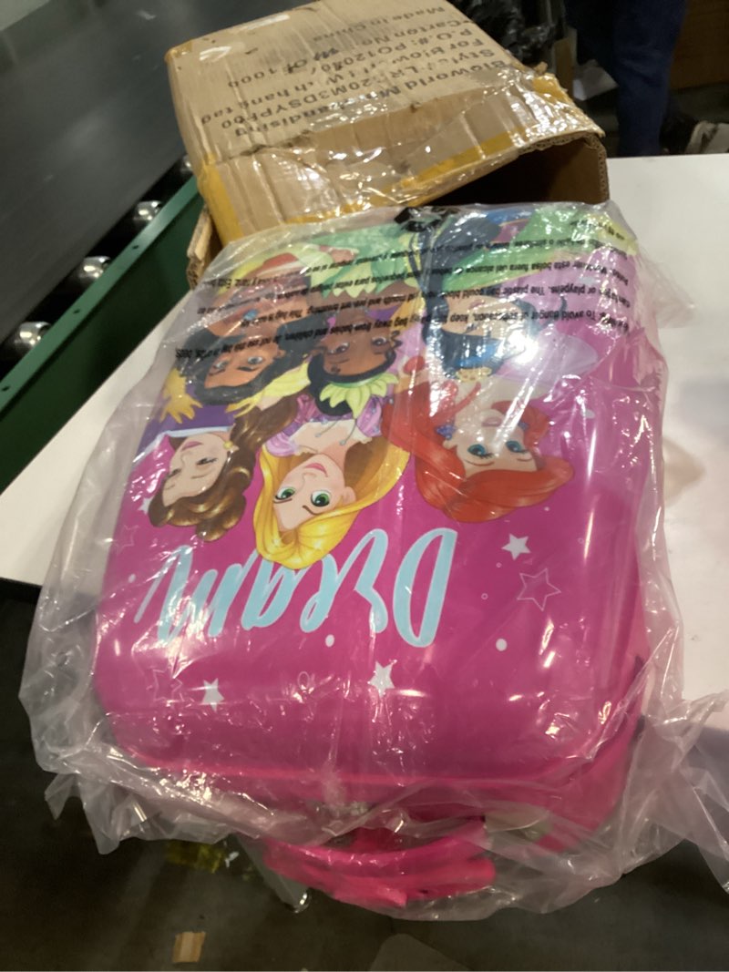 Condition photo showing New/Like New for Bioworld Disney Princess Dream Youth 18" 2-Wheeled Hardside Luggage