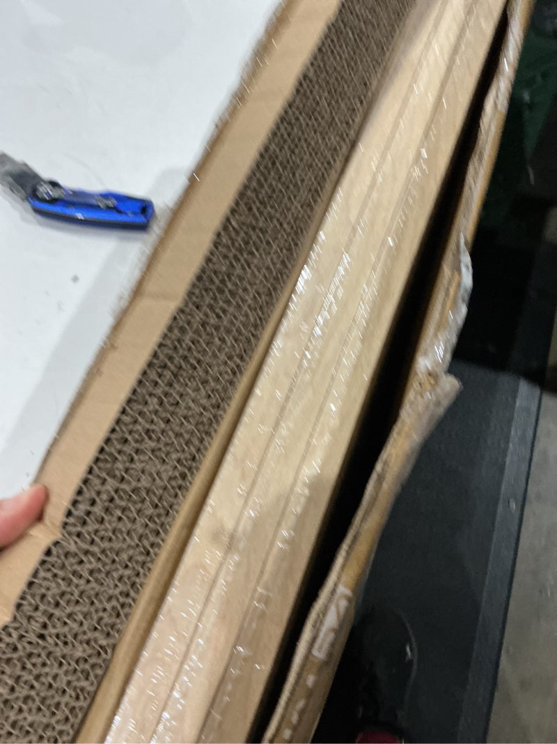 Condition photo showing Good Condition for pack 24 x 36 inch poster frames, light oak natural wood grain, suitable for photos, puzzles, paintings, and maps, wall hanging | 1.2mm hd plexiglass, large movie picture frame, horizontal or vertical display for studio, hallway, living room