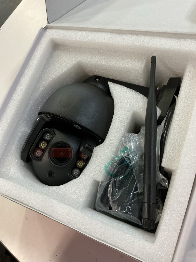 Condition photo showing Good Condition for foscam 4k/8mp security camera outdoor, 4x optical zoom ai human/vehicle detection,165ft color night vision, 120db siren, ip66 black