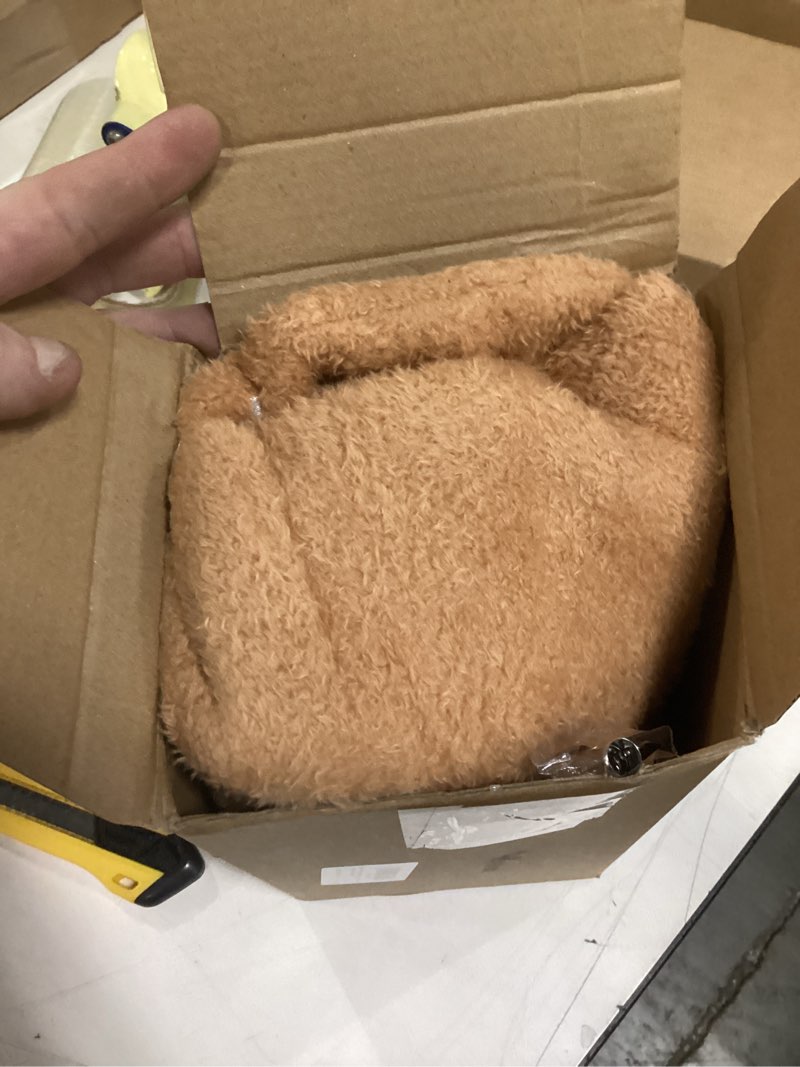 Condition photo showing Good Condition for Wesiti 30 Inch Large Christmas Plush Gingerbread Man Figures with Bow Tie Xmas Candy Soft Gingerbread Doll Ornament with Wooden Stand for Home Table Fireplace Christmas Holiday Party Decoration