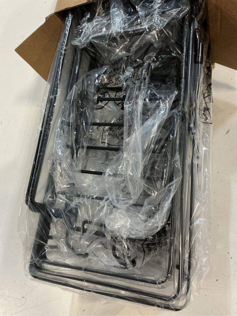 Condition photo showing New/Like New for veken shower caddy 6-pack, advanced rustproof design, no drilling adhesive shelves, rack with soap holder, large capacity bathroom organizers and storage, wall-mounted, gifts for women mom black 6-piece set for master bathroom (rustproof upgrade)