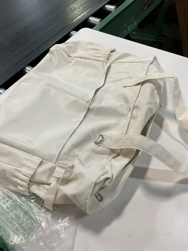 Condition photo showing Good Condition for bluboon waterproof beach tote pool bags for women ladies extra large carry on bag with wet compartment for weekender travel new white