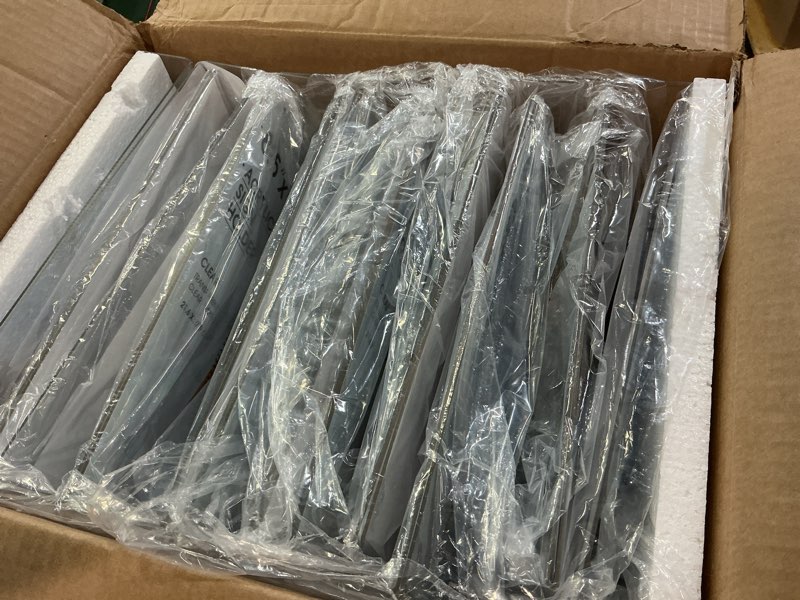 Condition photo showing Good Condition for maxgear acrylic sign holder 8.5x11 12 pack, double sided clear tabletop display stand vertical paper frame for menu, flyer, notice, poster, business retail store 8.5" x 11" | 12 pack t-shape