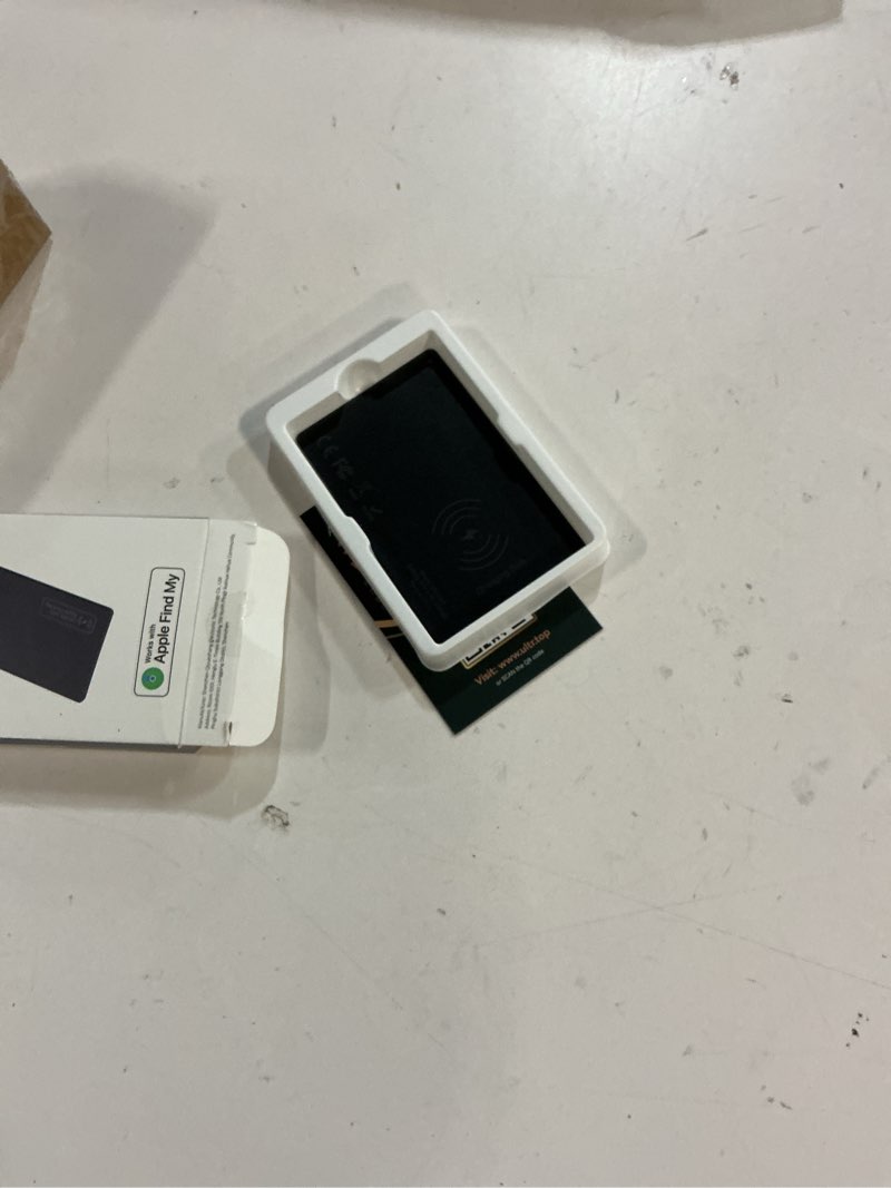 Condition photo showing Good Condition for Ultra-Thin Air Tag Wallet Tracker Card 0.07in IP68 Waterproof Bluetooth Tracker for Wallets, Passport, Work with Apple Find My, Wireless Charging, Card Locator [Apple MFi Certified] iOS Only 1-Pack