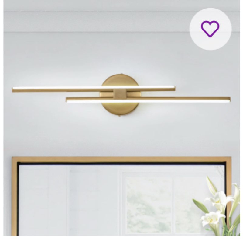 2 Light Dimmable Led Vanity Light