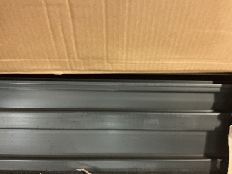 Condition photo showing Good Condition for slatwall paneling 4x8 ft, pvc slat wall panels with 16 hooks heavy-duty garage organization system, slatwall pegboard suitable for home?garage?shop wall display & organization (black) 4ft x 8ft
