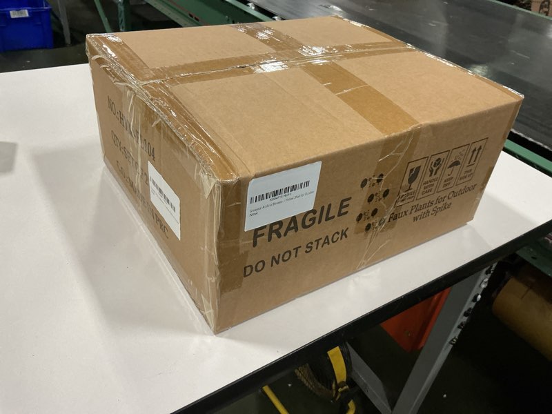 Condition photo showing New/Like New for Fall Artificial Topiary Ball Trees with Spike Set of 2, Fall Faux Boxwood Plants for Outdoor Planters, UV Resistant Artificial Outdoor Shrubs, Fake Bushes for Porch, Garden, Patio Decor B - Yellow Lilacs