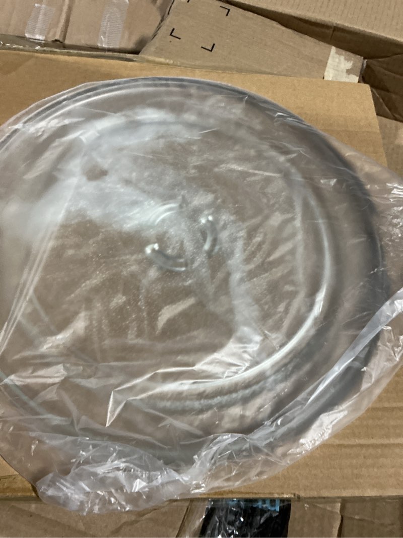 Condition photo showing Good Condition for 14.2" microwave glass plate for whirlpool w10818723 microwave plate replacement microwave glass plate for kitchenaid, maytag 14 1/8 microwave glass turntable 4375274 4252778 461967720541 14.2" ring shape hole