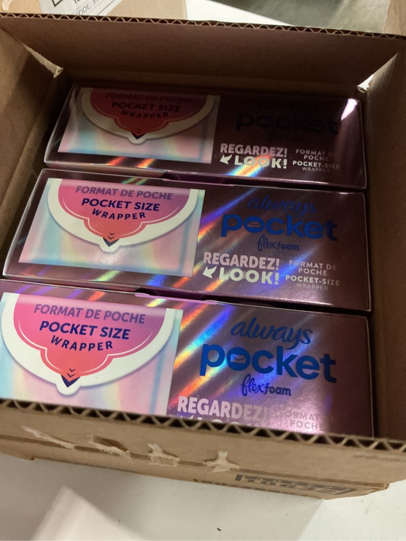 Condition photo showing Good Condition for always pocket flexfoam size 1 unscented pads - regular - 66ct