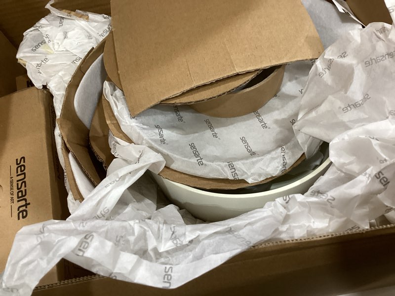 Condition photo showing New/Like New for sensarte 2.0 & 3.0 quart ceramic sauce pan sets with lid, cooking pots set, nonstick saucepan set with pour spout, small kitchen pot, non toxic saucepot, induction comptable, pfoa ptfe pfas free 2.0 + 3.0 quarts ceramic white