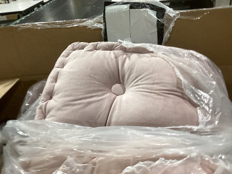 bench cushions for indoor furniture 42x16 in velvet kitchen dining piano window seat cushion, tufted patio porch swing thicken bench pad memory foam(pink) pink 42x16 in